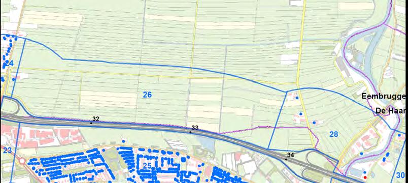 6.2.4 Baarn (cluster 25) Cluster 25 ligt aan de zuidzijde van de A1. Binnen dit cluster ligt de woonkern van Baarn. In figuur 6.