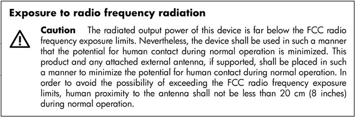 Blootstelling aan de straling van radiofrequenties Kennisgeving
