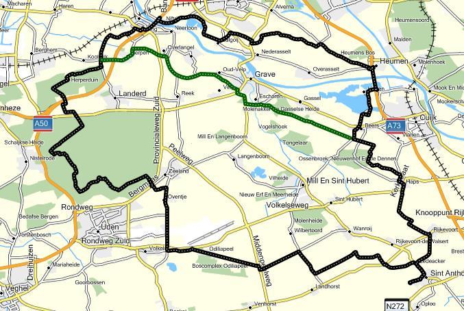 Route 33 B - 88 km Huisseling A - 78 km St Anthonis-Ledeacker-Rijkevoort-Haps A Groep: RD Graafseweg-Escharen-Grave-Velp-Overlangel