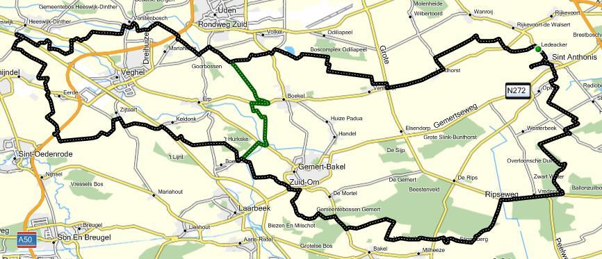 Route 37 B - 108 km Schijndel A 77 km St Anthonis-Ledeacker-Landhorst-Venhorst-Volkel A-groep: LA Het Goor