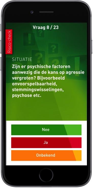 App Veilig Huisbezoek Schat vooraf de risico s op agressie tijdens huisbezoek in Slimme
