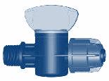 0.05 0 0 Mini afsluiter PN4 - klem x binnendraad 6 x 6