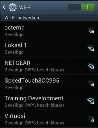 het wifi-netwerk staan. Gefeliciteerd!