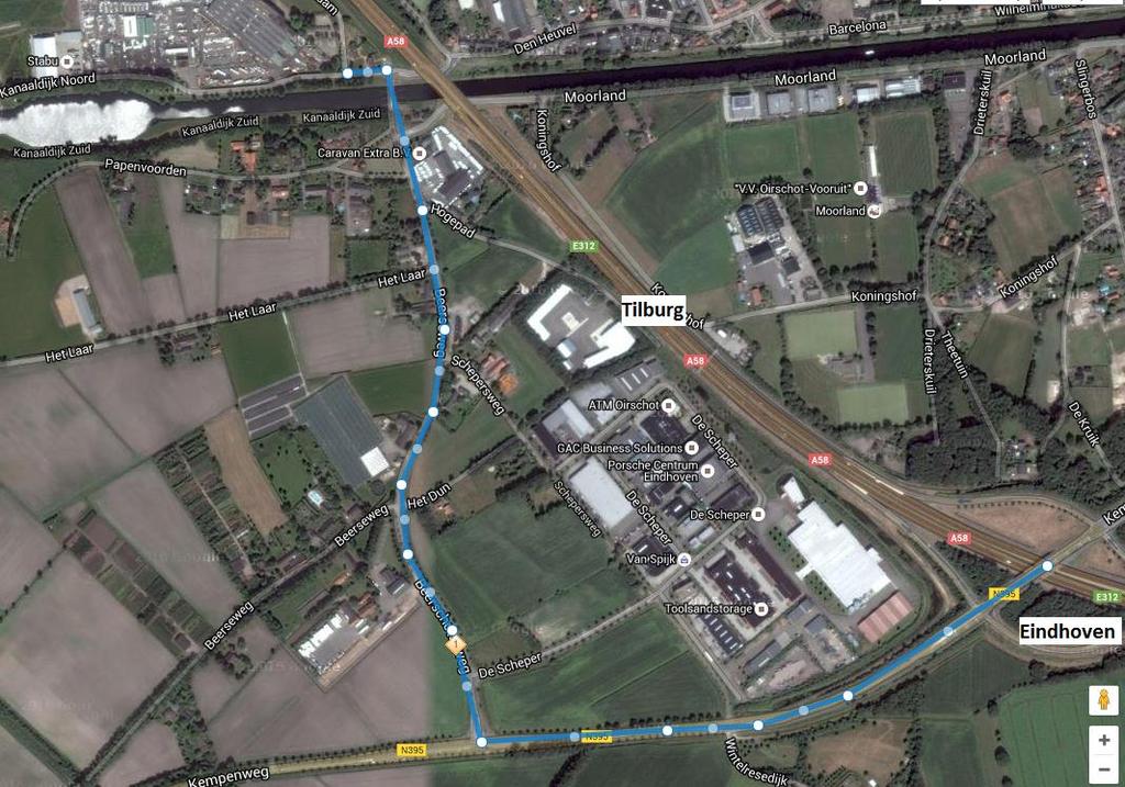 Routebeschrijving De inschrijfbalie (café de Nachtegaal, Proosbroekweg 6a) is zowel vanuit Eindhoven als Tilburg te bereiken via