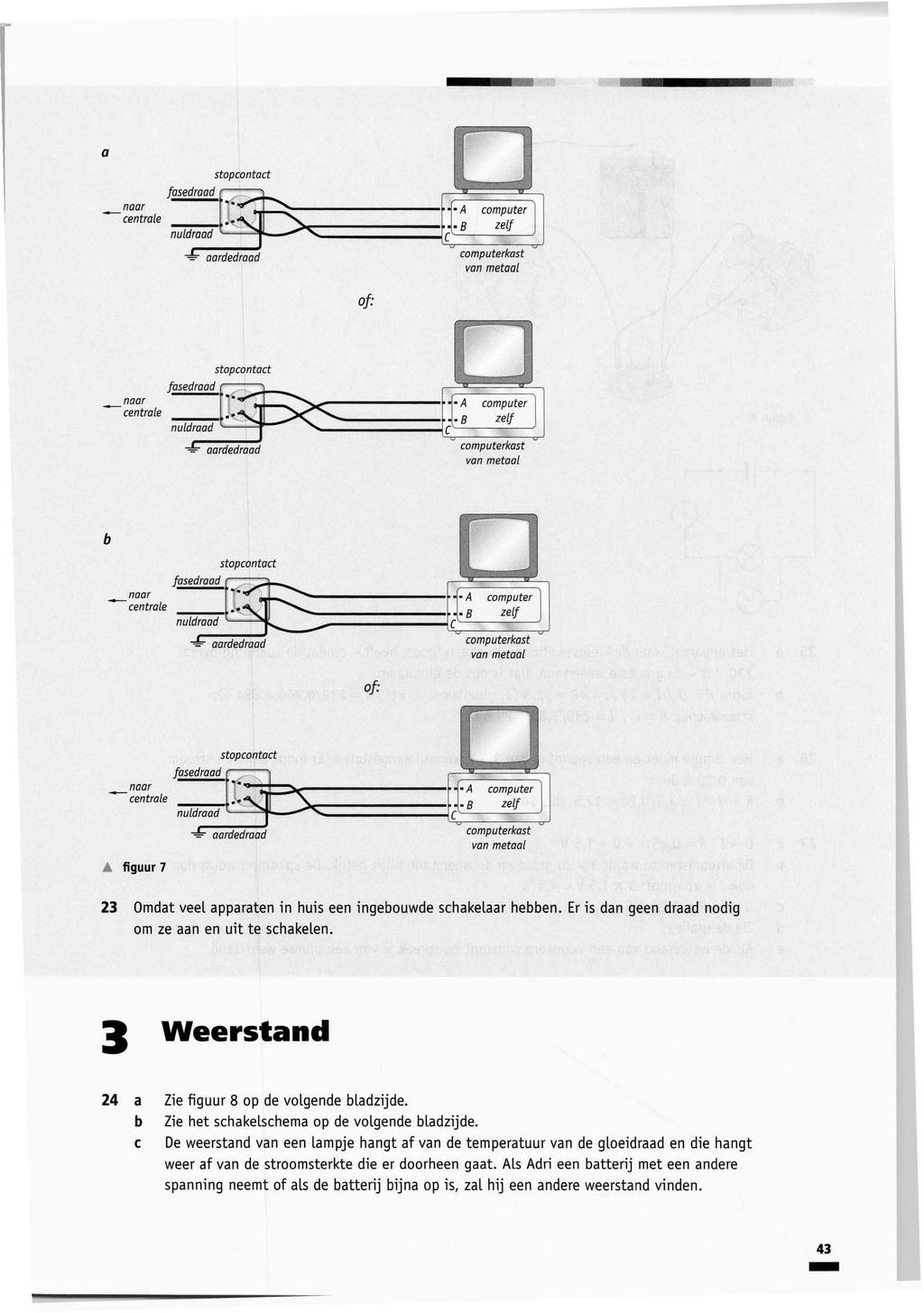 a stopcontact fasedraad naar computer -centrale nuldraad ~--- zelf --' l2~l.._.-.>ili::;::======:r.