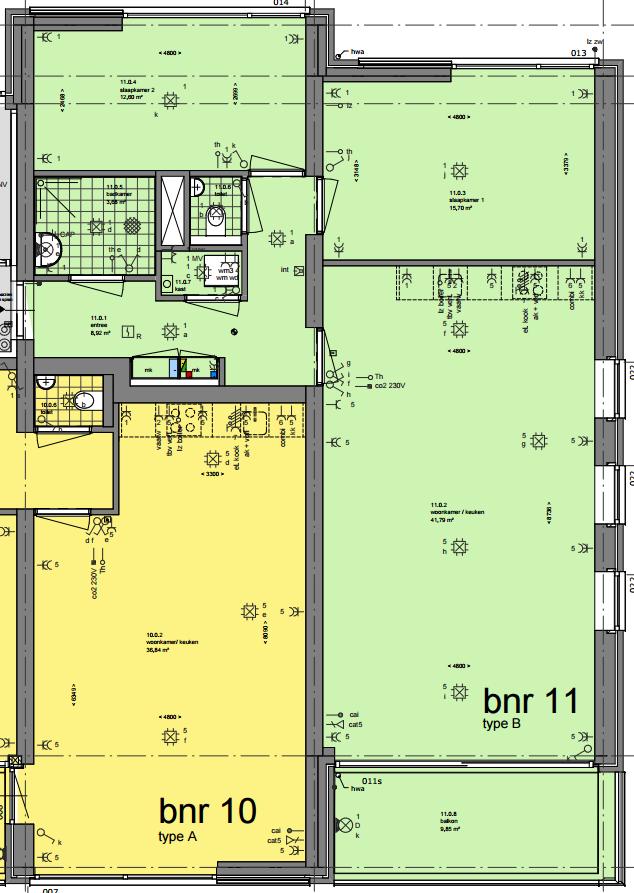 Appartement type B gespiegeld (met gespiegeld woonkamerraam) ADRES POSTCODE HUISNR. BOUWNR.
