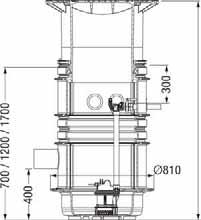 Pompstation Aqualift F met snijwerk in het schachtsysteem LW 600 (enkelvoudige/dubbele installatie) voor fecaliënvrij en fecaliënhoudend afvalwater Voor plaatsing in de grond Artikelafbeelding en