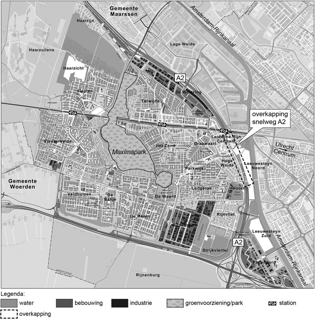 Opgave 8 Leidsche Rijn bron Leidsche Rijn, de grootste Vinex-wijk van Nederland Leidsche Rijn is een Vinex-wijk ten westen van Utrecht met een oppervlakte zo groot als de stad Leeuwarden.