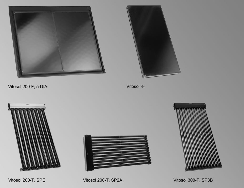 VIESMNN VITOSOL Ontwerphandleiding VITOSOL 100-F Vlakke plaatcollector, type SV en SH voor montage op platte en schuine daken evenals voor vrijstaande montage.