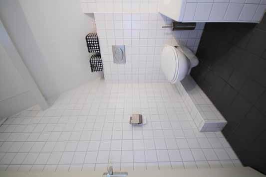 5 m2) is voorzien van een douchecabine, een ligbad, badmeubel en een 2e (hangend) toilet.