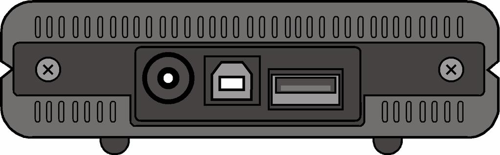 In werking nemen Kabelverbindingen maken U kunt de externe harde schijf via USB aansluiten. U kunt het toestel ook aan computers met USB 1.1 aansluiten.