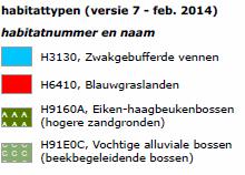 3.3 Natura 2000-doelen 3.3.1 Inleiding Voor het Natura 2000-gebied is een Habitattypenkaart vervaardigd op basis van vegetatiekarteringen (figuur 3.13).