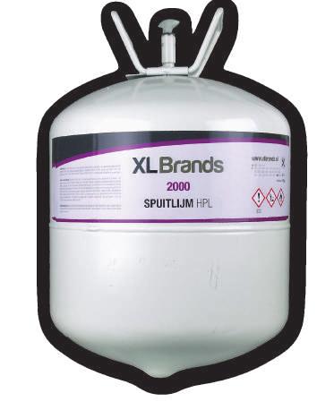 21,8 Reukloos Milieuvriendelijk Extreem krachtig Zeer fijn spraypatroon Gebruiksklaar XL BRANDS SPUITLIJM 2000 HPL XL