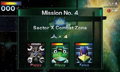 Het Star Fox-team Fox McCloud heeft drie teamgenoten die hem bijstaan tijdens zijn gevaarlijke missie.