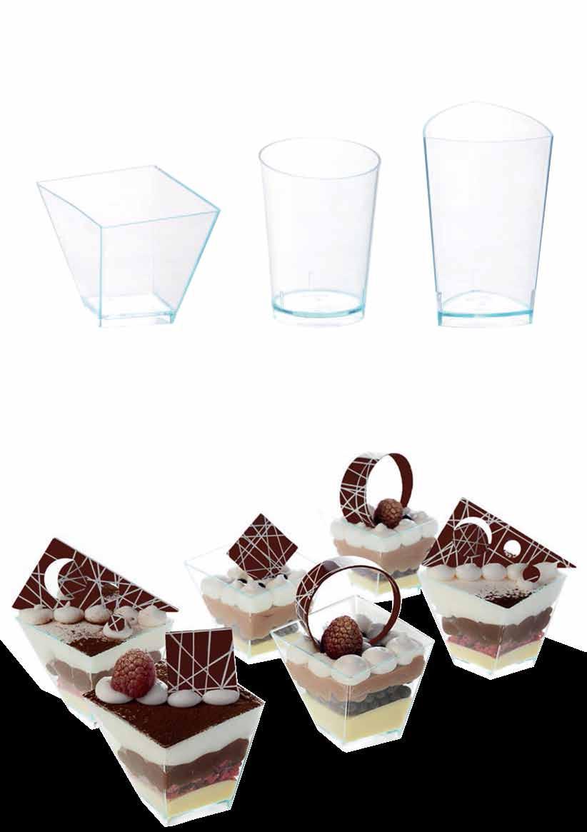 SINGLE SERVINGS CUPS Elite Glas Rombo Code: 52028 CM: L5,5xH5,5 600