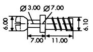 houtdikte: 16 mm, A:,5 mm houtdikte: 19 mm, A: 14 mm