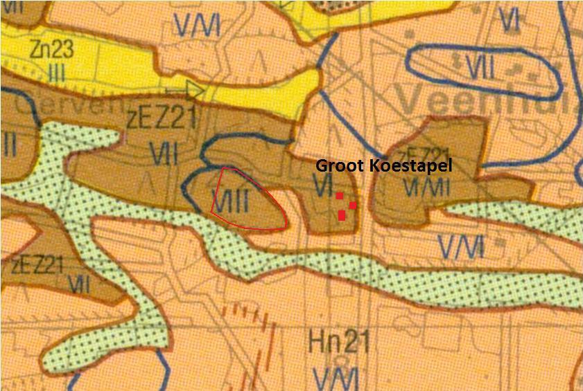 Toponymie: In 1981 duidt jachtopziener Van de Brink (Gagelwijk) het perceel aan met de naam Driest.