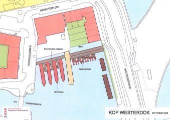 Kop Westerdok Het Westerdok is onderdeel van het Stedenbouwkundig Plan Barentszplein e.o. (vastgesteld op 18 september 2007) vastgesteld.