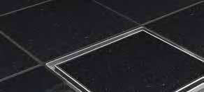 Formaat: 10x10 1x1 20x20 cm Formaat: 24x24 cm Plus Quattro Tegel afwerkdeel met betegelbaar rooster Geschikt voor een tegelvloer dikte tussen de 1018 mm.