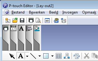 P-touch Editor gebruiken Selecteer [Tekstkleur van geselecteerde tekst instelle] om de kleur van de tekst te bewerken.