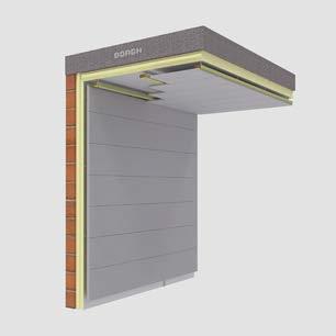 3. Plaatsen draagstructuur + hout voor onderconstructie, luchtspouw Houtsectie verticaal geplaatste kepers: Minimale breedte kepers: 75 mm Minimale dikte kepers: 38 mm Luchtspouw minimaal: 10 mm