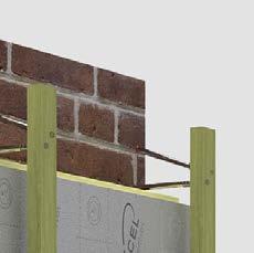 Doordat de houten draagstructuur niet in contact staat met de isolatie of ondergrond, ontstaat een optimale gevelventilatie. 2.