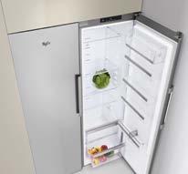 Dankzij de FreshControl technologie kunnen verse levensmiddelen op elke plek in de koelkast langer worden bewaard 1, door een stabiele temperatuur en een luchtvochtigheid tussen 70 en 85% in de hele