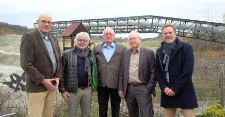 Van links naar rechts: Gerrit van der Bijl, William Gerardu, Jan Mans, Jan de Jong en Frank de Schepper.