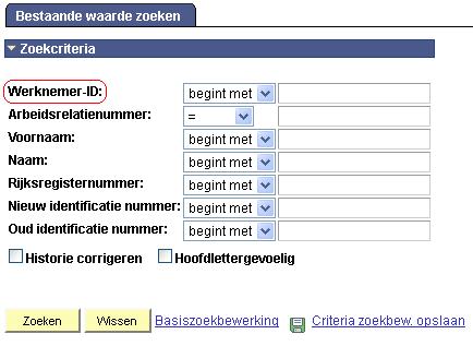 Anciënniteiten Stap Handeling 1 Zoek het dossier op door het