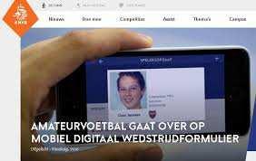 # Mobiel digitaal wedstrijdformulier en digitale spelerspassen op KNVB Wedstrijdzaken-app Het invullen van het wedstrijdformulier zal vanaf heden uitsluitend met de KNVB Wedstrijdzakenapp op een