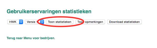 op Statistieken : Vervolgens klikt u