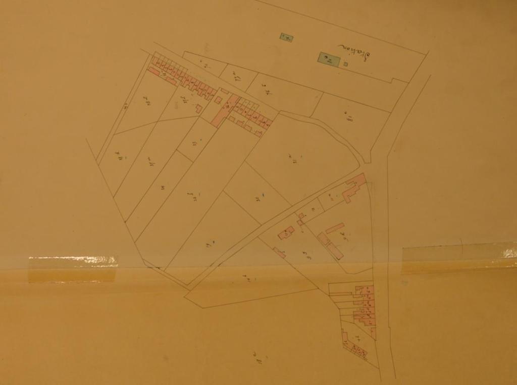 Foto 17: Kadasterplan voor de aanleg van de Parklaan in 1892.