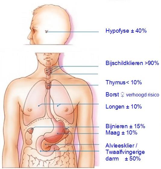 2. Wat is het MEN1 syndroom? Het MEN1 syndroom is een erfelijke aandoening waarbij tumoren in klieren, organen en weefsels kunnen ontstaan die hormonen produceren.