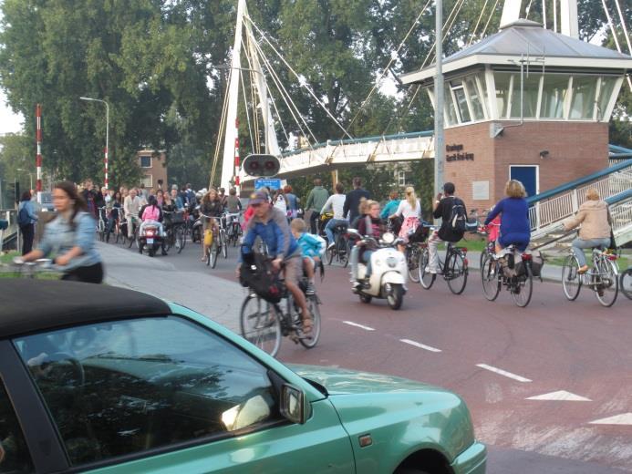 6,8 m Hoge intensiteit van zowel verkeer als