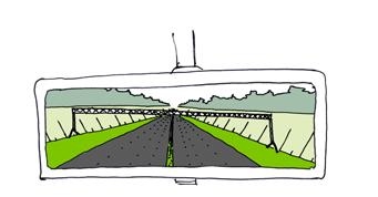 De groene boog aan de Ruit van Rotterdam als leidend thema werkt door in vier principes voor de vormgeving en inpassing van de weg: hele landschappen heldere dwarsverbindingen een landschappelijk