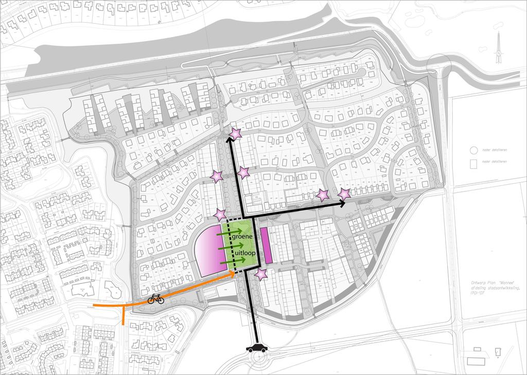 Ruimtelijk-functionele planopzet 19 De parkeernorm voor de voorzieningen dient nader te worden ingevuld, afhankelijk van het exacte programma.