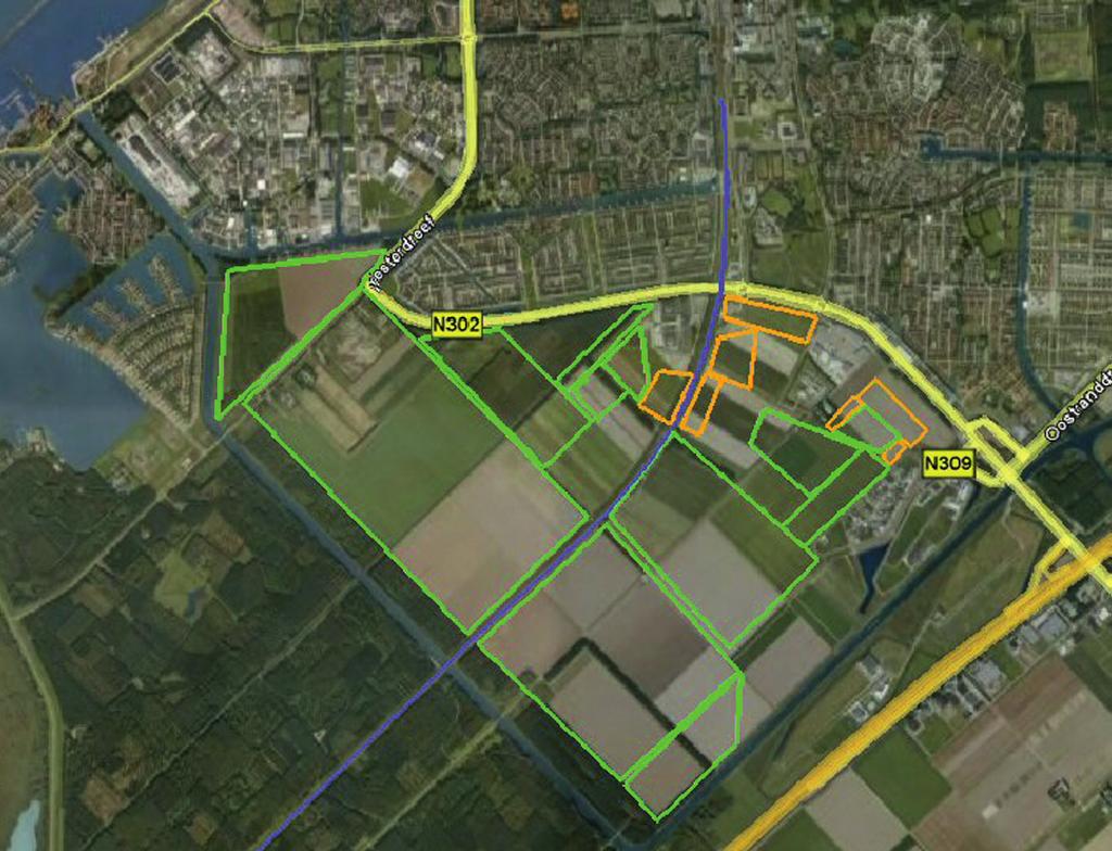 Tracébesluit Spooruitbreiding Schiphol Amsterdam Almere Lelystad Traject Weesp Lelystad Legenda Gebieden met woningen Gebieden met scholen en sportvelden Figuur 8.3.2.