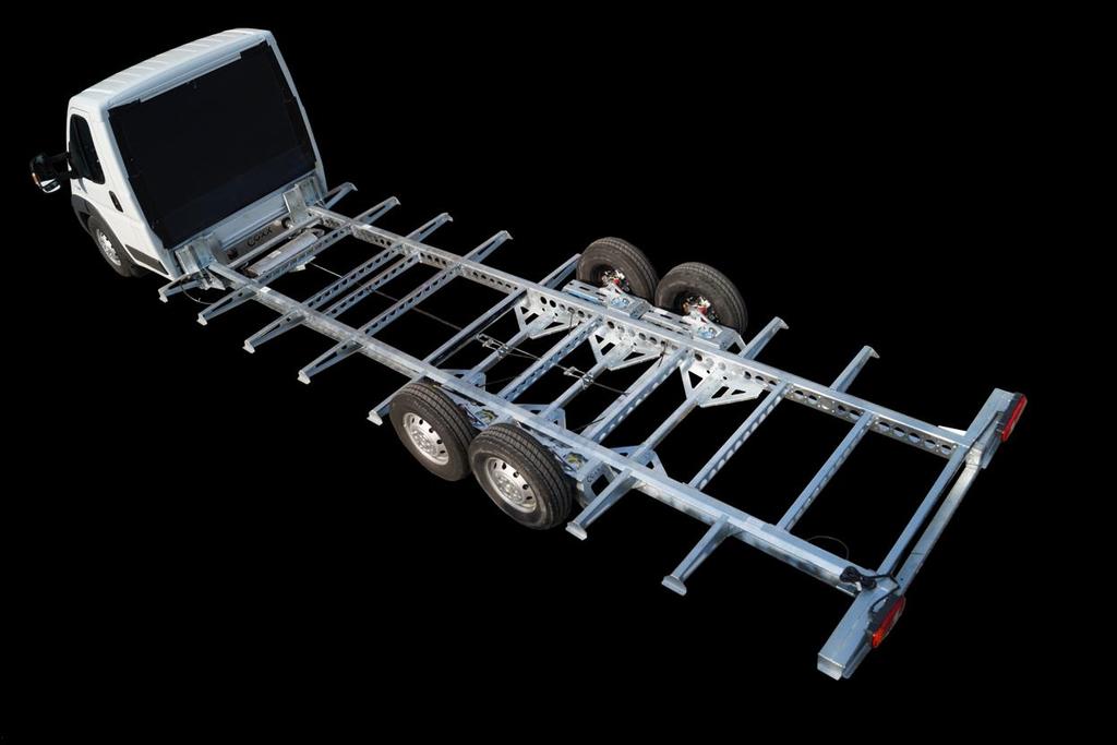 X-Low chassis voor distributie: rijbewijs C1 Tot 4.500 kg lading meenemen met enkel een C1 rijbewijs? Het kan met een chassis.