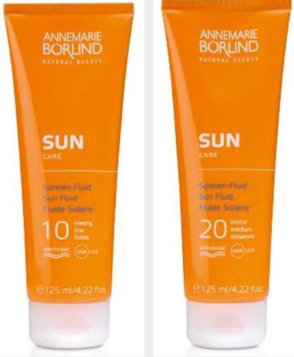 ZONBESCHERMINGSPRODUCTEN Sun Fluid SPF 10/20 Dit olievrije product biedt een medium zonbescherming. Het is een veganistisch product dat ideaal is voor de huid die gevoelig is voor allergieën.