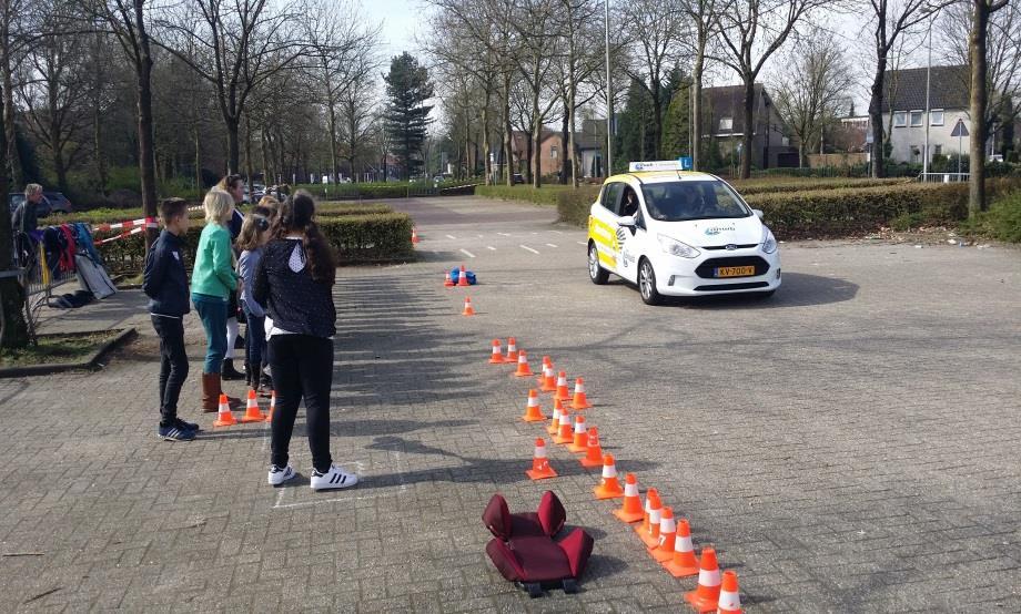 We mochten in een auto zelf remmen en daarna