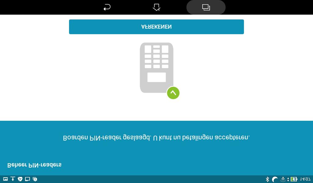 ! Kijk op de volgende pagina De koppelingscode (in dit voorbeeld '292337', maar deze is steeds anders) verschijnt ook op het scherm van de PIN-reader.