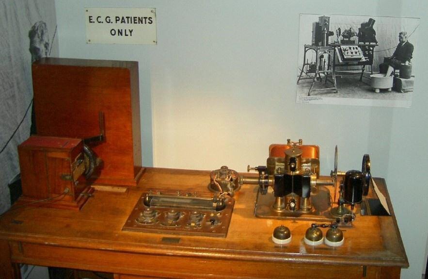 Geschiedenis van het ECG 1843 Actiepotentiaal 1876 ECG van een hond 1887