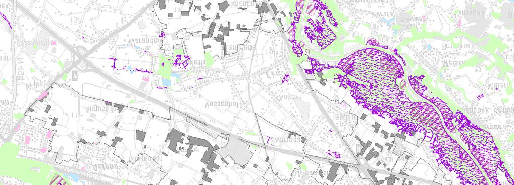 Vanuit waterloop of neerslag Blokgrens Uitgesloten zone Bron : - Rasterversie Topografische kaart, zwartwit, GI, Schaal 1/100.