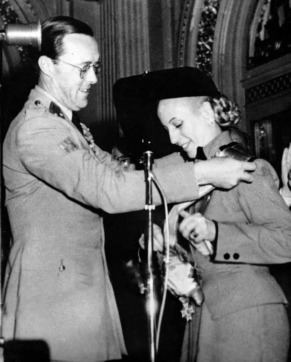 Bevordering van handelsbetrekkingen: Eva Perón ontvangt in 1951 het