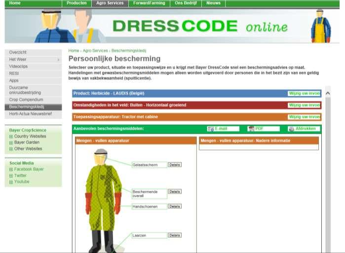 Dresscode Tool Website