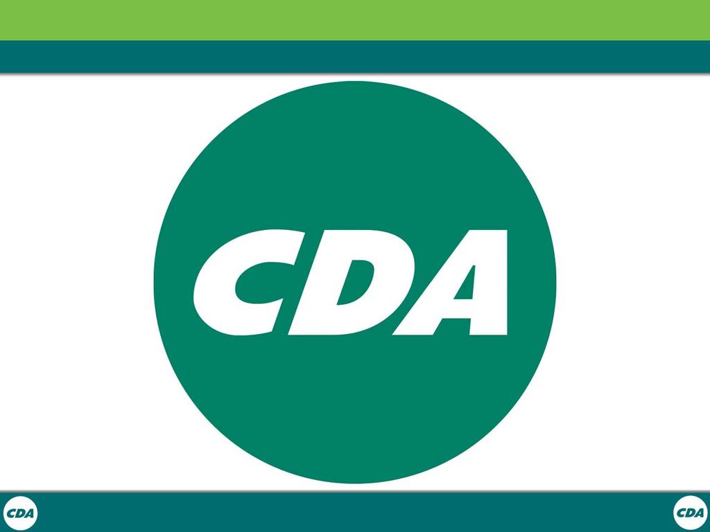 1. Het beeld van een eensgezind en sterk CDA wordt versterkt als alle