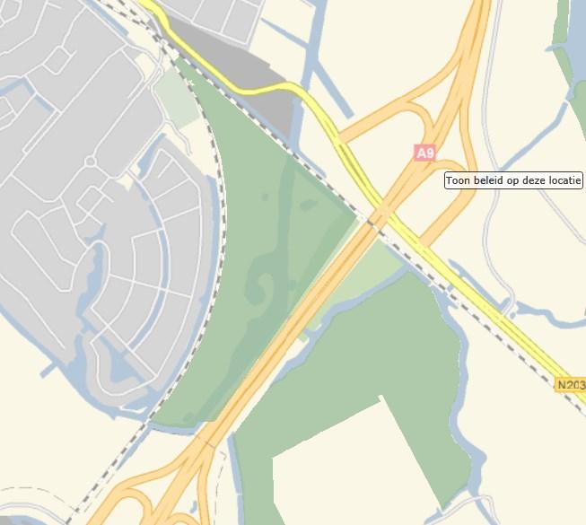De "Groene Driehoek", zoals het gebied wordt genoemd tussen spoorlijnen, A9 en woonwijk Wal-dijk, is door de gemeente en het Hoogheemraadschap Hollands Noorderkwartier aangelegd als waterberging voor