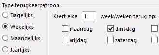 Men kan zich ook een dag, een week enz. op voorhand laten verwittigen indien men bijvoorbeeld nog een voorbereiding moet maken.