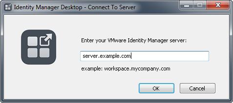 VMware Identity Manager Desktop gebruiken 4 Klik opnieuw op het pictogram en selecteer Aanmelden. Als Kerberos op uw server is geconfigureerd, wordt u automatisch aangemeld.