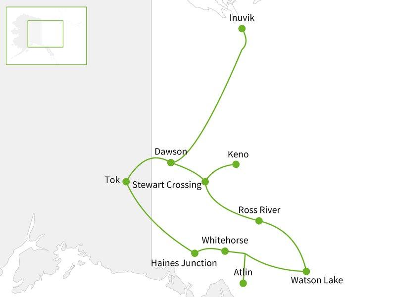 Dagprogramma Op & Top Yukon Stilte en eenzaamheid, dat is waar de Yukon voor staat.